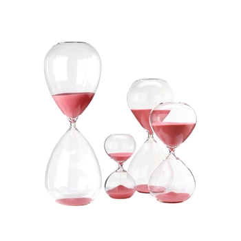 Часы Sandglass ball L pink