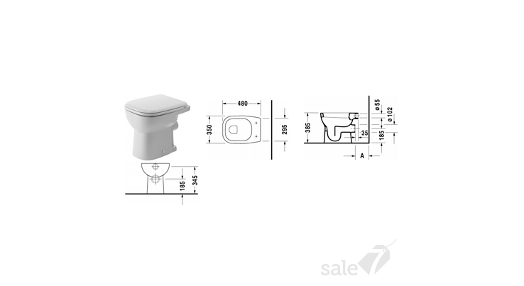 Duravit унитаз напольный крепление