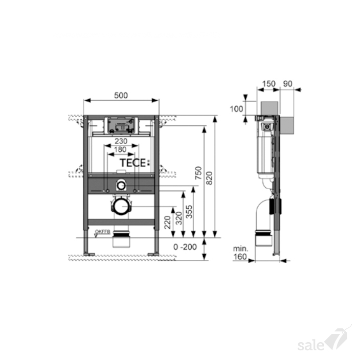 Стол из профиля tece