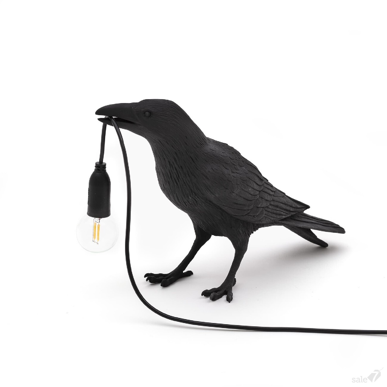 Настольный светильник в форме черного ворона Bird Lamp Black Waiting  Seletti 14735 в ассортименте: купить по доступным ценам, продажа, доставка,  консультации, фотографии — Sale7